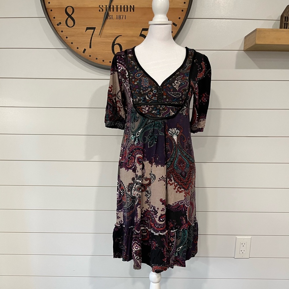 Blanco floral patterned dress